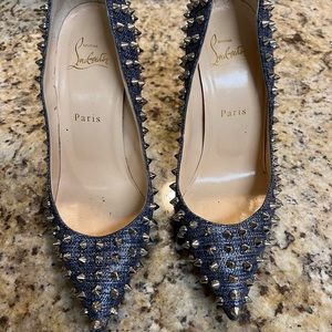 Navy Studded Christian Louboutin